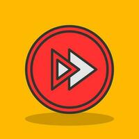 Fast Forward Vector Icon Design