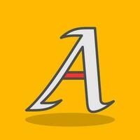 Letter A Vector Icon Design