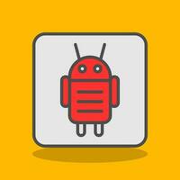 Android Character Vector Icon Design