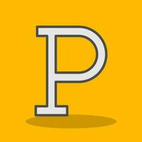 Letter P Vector Icon Design