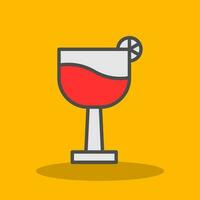 Cocktail Glass Vector Icon Design