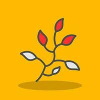 Branch Leaves Vector Icon Design