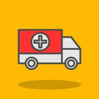 Ambulance Vector Icon Design