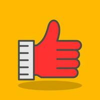 Thumb up Vector Icon Design