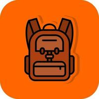 Backpack Vector Icon Design