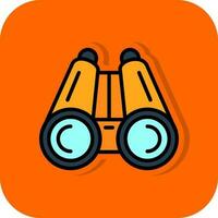 Binoculars Vector Icon Design