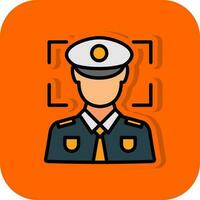 Face recognition Vector Icon Design