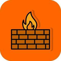 Firewall Vector Icon Design