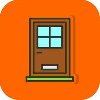 Front Door Vector Icon Design
