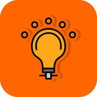 LED Bulb Vector Icon Design