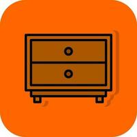 Chest of Drawers Vector Icon Design