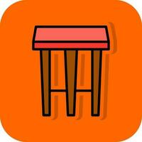 Stool Vector Icon Design