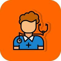 hombre médico vector icono diseño