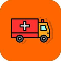 diseño de icono de vector de ambulancia