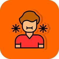 Sick Person Vector Icon Design