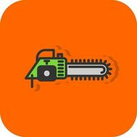 Chain saw Vector Icon Design