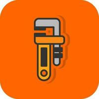 Pipe wrench Vector Icon Design