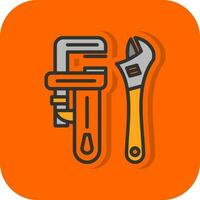 Pipe wrench Vector Icon Design