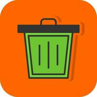 diseño de icono de vector de basura