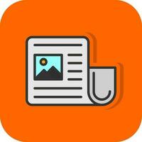 Newspaper Vector Icon Design