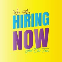 We are hiring now design sign, Join our team icon sign vector, We are hiring join us icon design, Vacancy poster for social media vector