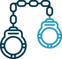 Handcuffs Vector Icon Design