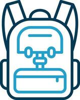 Backpack Vector Icon Design