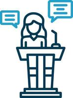 Speech Vector Icon Design