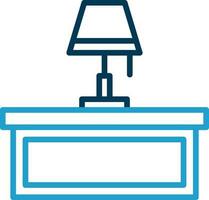 Desk Lamp Vector Icon Design