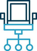 Office Chair Vector Icon Design