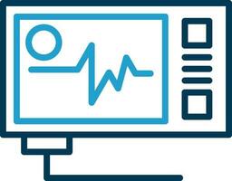 Ecg reading Vector Icon Design