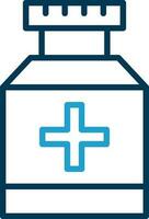Pill jar Vector Icon Design
