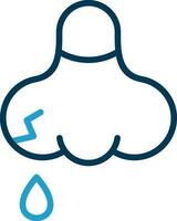 Nose bleeding Vector Icon Design