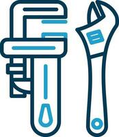 Pipe wrench Vector Icon Design