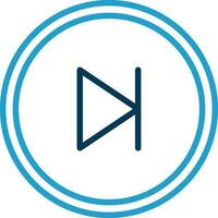 Skip Vector Icon Design