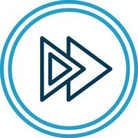 Fast Forward Vector Icon Design