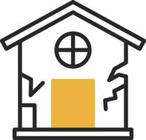 Damage House Vector Icon Design