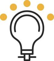 LED Bulb Vector Icon Design