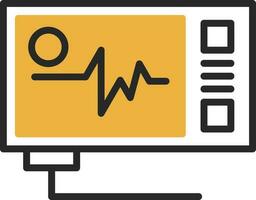 Ecg reading Vector Icon Design