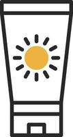 Sun block Vector Icon Design