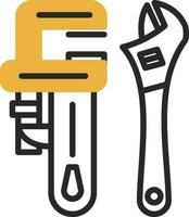 Pipe wrench Vector Icon Design