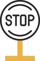 Stop Vector Icon Design