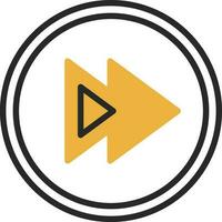 Fast Forward Vector Icon Design