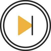 Skip Vector Icon Design