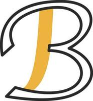 Letter B Vector Icon Design