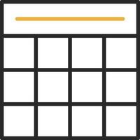 Table Grid Vector Icon Design