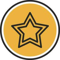 diseño de icono de vector de estrella