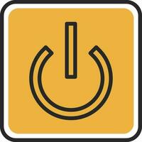 Power Button Off Vector Icon Design