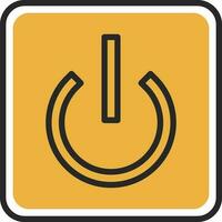 Power Button Off Vector Icon Design