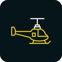 Helicopter Vector Icon Design